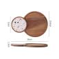Preview: Großhandel B2B Vintage Holztablett Japanischer Nachmittags Snack Brot Serviertablett